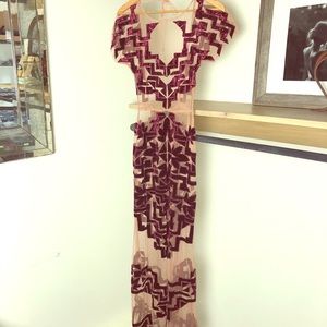 Floor Length Geometric Dress